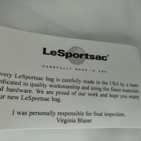 LeSportsac Floral Messenger Bag, Like New - Picture 4 of 6